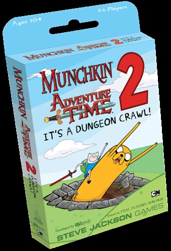 DMGUSOMU085360 Munchkin Adventure Time Card Game 2: It's A Dungeon Crawl! Expansion (Damaged) published by USAOpoly