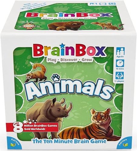GRE124402 BrainBox Game: Animals (Refresh 2022) published by Green Board Games