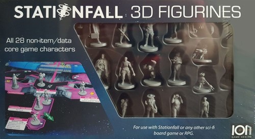 Stationfall Board Game: 3D Mini Character Figurines