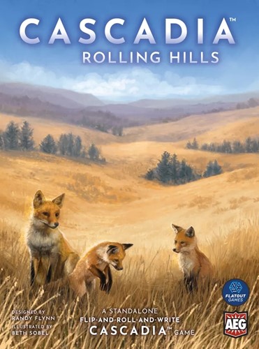 3!AEG1059 Cascadia Board Game: Rolling Hills Flip Roll And Write published by Alderac Entertainment Group