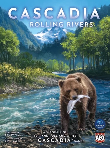 3!AEG1062 Cascadia Board Game: Rolling Rivers Flip Roll And Write published by Alderac Entertainment Group