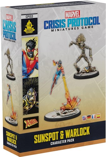 3!AMGCP153 Marvel Crisis Protocol Miniatures Game: Sunspot And Warlock Expansion published by Atomic Mass Games