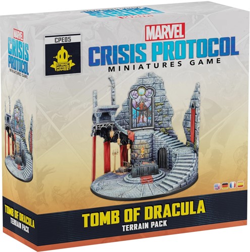 3!AMGCPE05 Marvel Crisis Protocol Miniatures Game: Tomb Of Dracula Terrain Pack published by Atomic Mass Games