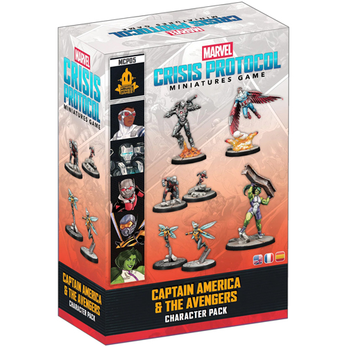 2!AMGMCP05 Marvel Crisis Protocol Miniatures Game: Captain America And The Avengers Character Pack published by Atomic Mass Games