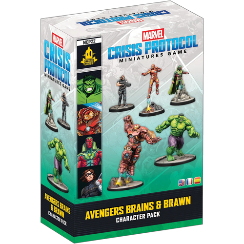 AMGMCP22 Marvel Crisis Protocol Miniatures Game: Avengers Brains And Brawn Character Pack published by Atomic Mass Games