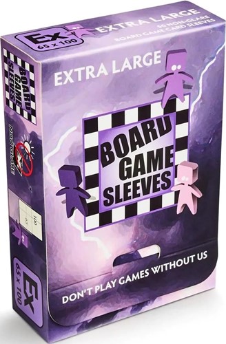 ARCT10427U 50 Board Game Sleeves Non Glare Clear Pack 65mm x 100mm (Arcane Tinmen) published by Arcane Tinmen