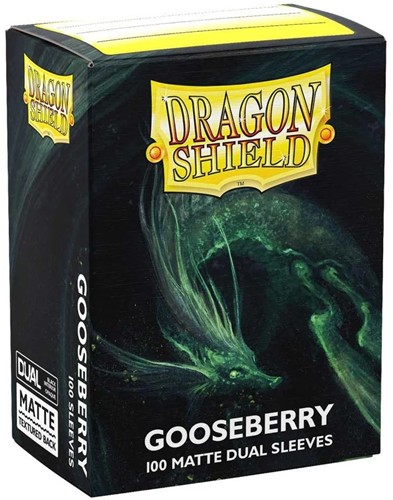 3!ARCT15066 100 x Gooseberry Dual Matte Standard Card Sleeves (Dragon Shield) published by Arcane Tinmen