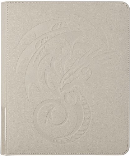ARCT38012 Dragon Shield Card Portfolio Zipster Regular Binder - Ashen White published by Arcane Tinmen