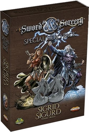 2!AREGRPR205 Sword And Sorcery Board Game: Sigrid And Sigurd Hero Pack published by Ares Games