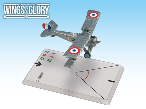AREWGF117C Wings of Glory World War 1: Nieuport 17 (Thaw And Lufbery) published by Ares Games