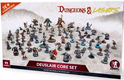 ARSDNL0081 Dungeons and Lasers: Deuslair RPG Core Set Miniatures published by Archon Studio