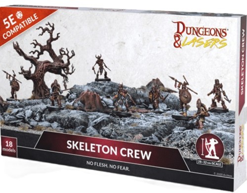 ARSDNL0122 Dungeons and Lasers: Skeleton Crew Miniatures published by Archon Studio