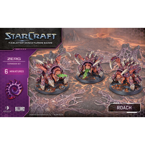 ARSSCMG0009 Starcraft Miniatures Game: Zerg: Roach Expansion Set published by Archon Studios