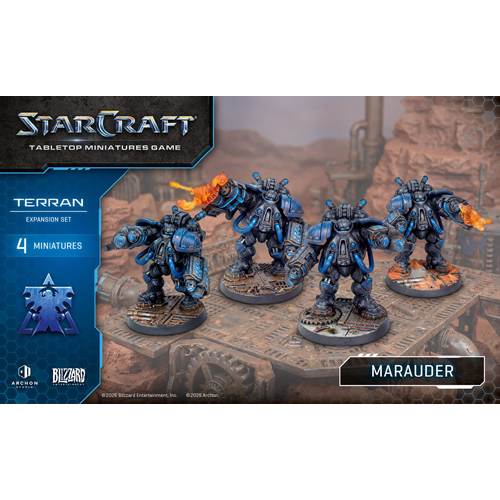 ARSSCMG0013 Starcraft Miniatures Game: Terran: Marauder Expansion Set published by Archon Studios