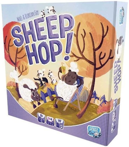2!ASMSCSHEEP Sheep Hop Board Game published by Space Cowboys