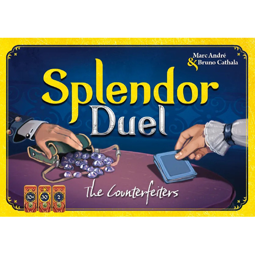ASMSCSPL2P02EN Splendor Card Game: Duel: The Counterfeiters Expansion published by Asmodee