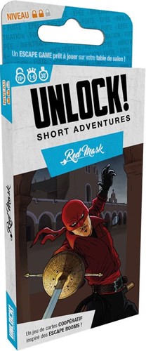 ASMSCUNLSH07EN Unlock Card Game: Short 7 - Red Mask published by Asmodee