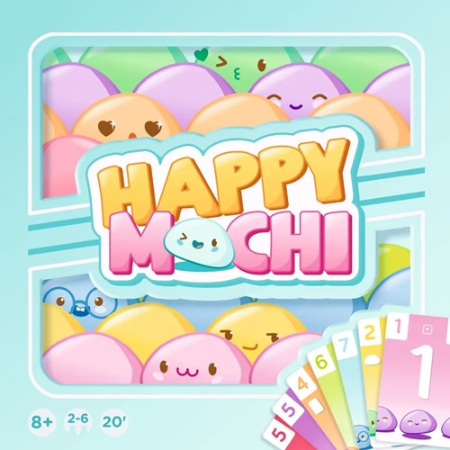 3!ASMZYGHM01 Happy Mochi Card Game: Clutch Box published by Asmodee