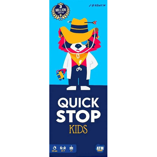 ATMQSKIDS Quickstop Kids Card Game published by ATM Gaming
