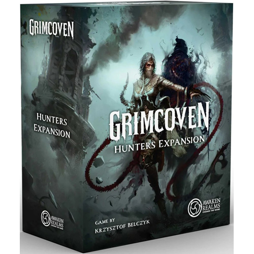 2!AWGCEXP02 Grimcoven Board Game Hunter's Expansion - Miniatures published by Awaken Realms