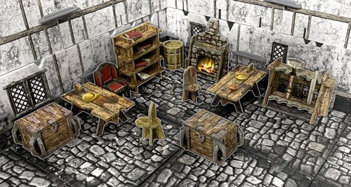 2!BATBSTFWA011 Battle Systems Fantasy Village Furniture published by Battle Systems Ltd