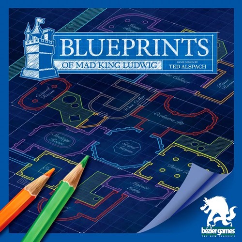 BEZBMKL Blueprints Of Mad King Ludwig Board Game published by Bezier Games