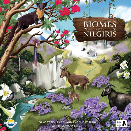 BLUBONBASEENGV1 Biomes Of Nilgiris Board Game published by Bluencore Games