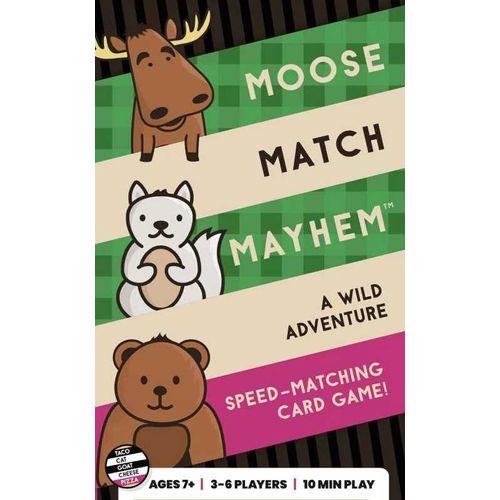 3!BLUMOOSE Moose Match Mayhem Card Game published by Blue Orange Games