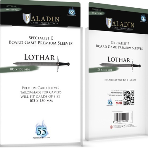 BNDPLOT 55 x Paladin Card Sleeves: Lothar (105mm x 150mm) published by Board And Dice
