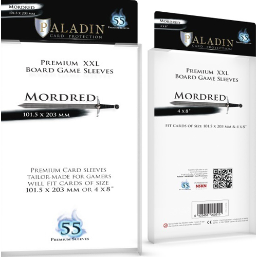 BNDPMRD 55 x Paladin Card Sleeves: Mordred (101.5mm x 203mm) published by Board And Dice