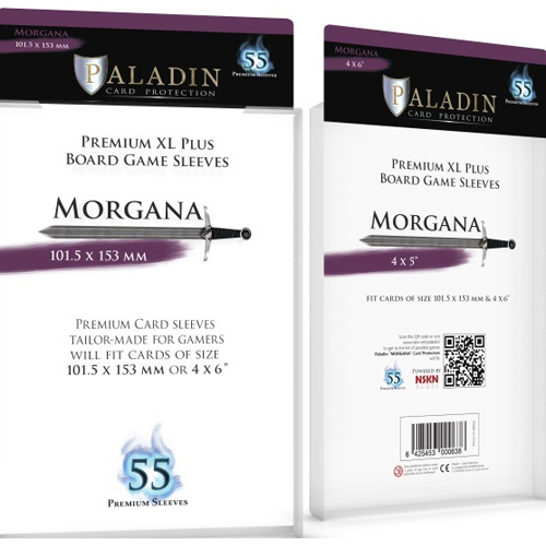 BNDPMRG 55 x Paladin Card Sleeves: Morgana (101.5mm x 153mm) published by Board And Dice