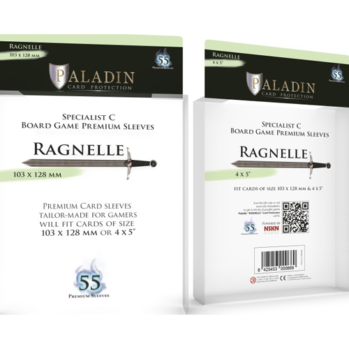 BNDPRGN 55 x Paladin Card Sleeves: Ragnelle (103mm x 128mm) published by Board And Dice