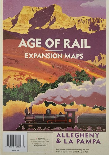 2!CAPIR402 Age Of Rail Board Game: La Pampa And Allegheny Map Expansion published by Capstone Games