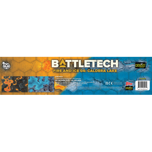 CAT35801M BattleTech: BattleMat Fire and Ice 04: Caldera Lake published by Catalyst Game Labs