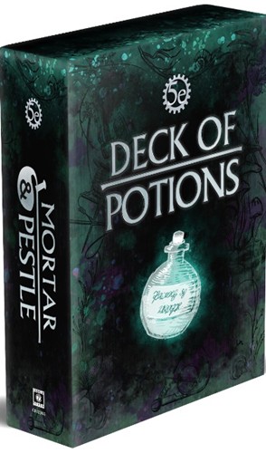 2!CB70620 Dungeons And Dragons RPG: Mortar And Pestle Potion Deck published by Cubicle 7 Entertainment