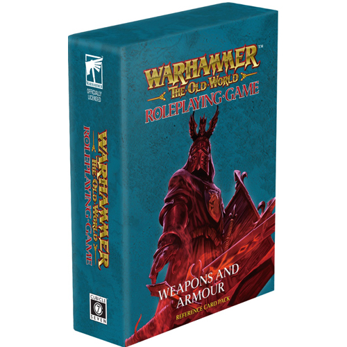 CB72910 Warhammer The Old World RPG: Weapons And Armour Card Deck published by Cubicle 7 Entertainment