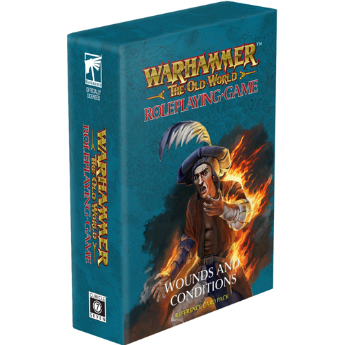 CB72911 Warhammer The Old World RPG: Wounds And Conditions Card Deck published by Cubicle 7 Entertainment