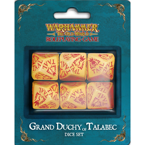CB72912 Warhammer The Old World RPG: Grand Duchy Of Talabec Dice Set published by Cubicle 7 Entertainment