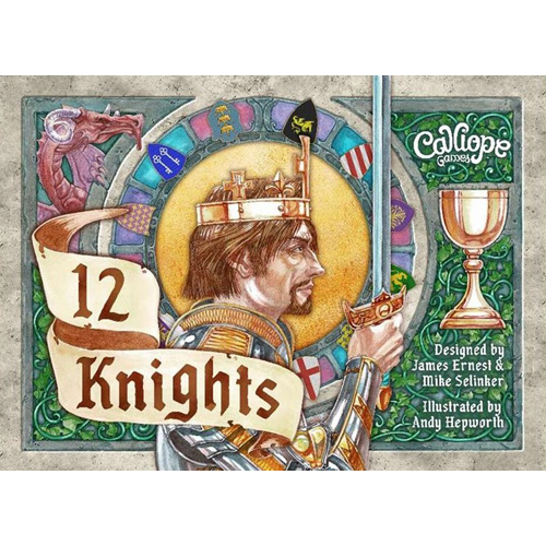 CLP113 12 Knights Card Game published by Calliope Games