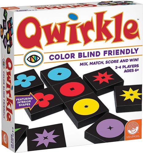 CSGQWIRKLECOLOR Qwirkle Board Game: Color Blind Friendly Edition published by Scorpion Masque