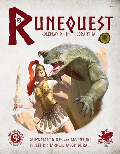 CT4027 HeroQuest RPG: Roleplaying In Glorantha Quick Start published by Chaosium