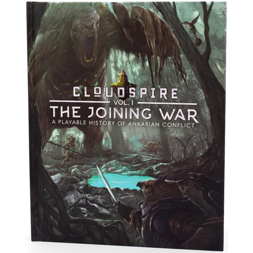 CTGCLDADD005 Cloudspire Board Game: Volume 1: The Joining War Hardcover Lore And Scenario Book published by Chip Theory Games