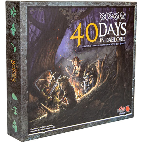 CTGTMBADD012 Too Many Bones Board Game: 40 Days In Daelore Expansion published by Chip Theory Games