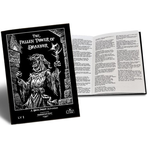 DFADVFT202601 Shadowdark RPG: Dark Forest: Fallen Tower Of Drakuur Adventure published by Castle Clark