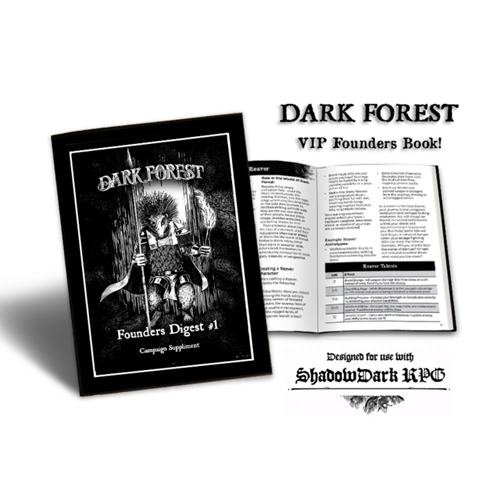 DFFDV1202601 Shadowdark RPG: Dark Forest: Founders Digest Vol. 1 published by Castle Clark
