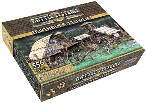 DMGBATBSTFWC004 Battle Systems Northern Settlement (Damaged) published by Battle Systems Ltd