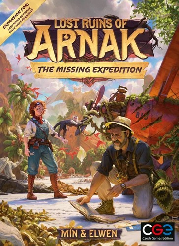 DMGCGE00067 Lost Ruins Of Arnak Board Game: The Missing Expedition Expansion (Damaged) published by Czech Game Editions