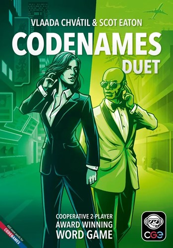 DMGCGE00126 Codenames Card Game: Duet 2025 Edition (Damaged) published by Czech Game Editions