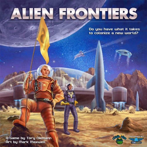 DMGCMGALIEN42 Alien Frontiers Board Game: 4th Edition 2nd Printing (Damaged) published by Clever Mojo Games