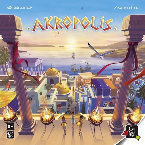 DMGGIGAKR Akropolis Board Game (Damaged) published by Gigamic